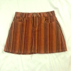 Cute sky and sparrow stripped skirt